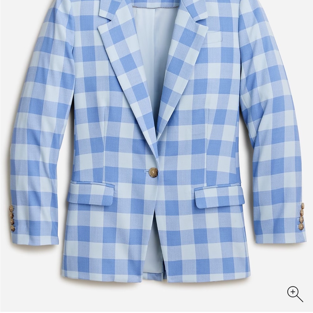 Searching for J. Crew Willa Checkered Blazer in size 2/4/6